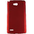 Fcs Rubberised Hard Back Case For Lg Optimus L80 In Matte Finish-Red FCSHB-LG-D380-RD