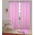 GEO NATURE EYELET PINK BAMBOO CURTAIN SET OF 2 (TWIN047)