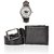 iLiv Black PU Wallet For Men (Belt , Watch  Wallet Combo)