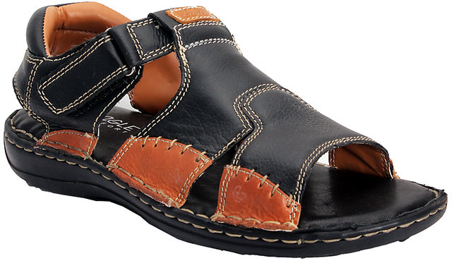 Eagle Comfort Men'S Az-Aetn-006 Tan Leather Casual Sandal 11 Uk :  Amazon.in: फैशन