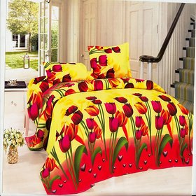 Double Bed Sheet with 2 Pillow Cover