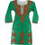 Cotton Green Colour Kurti for Women in Brown Colour Chikan  Work