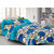 Queen Cotton Blue 1 Single Bedsheet With 1 Pillow Cover (FY1105-QC)