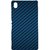 Casotec Blue Stripes Pattern Print Design Hard Back Case Cover for Sony Xperia M4 Aqua