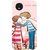 Casotec Boy Kissing Girl Design Hard Back Case Cover for Micromax Canvas A1