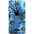 Casotec Cute Floral Blue Pattern Print Design Hard Back Case Cover for Lenovo A2010