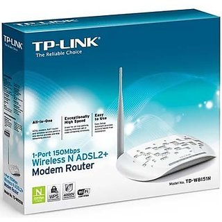 TP-Link W8151N 150Mbps Wi-Fi ADSL2 Modem Router