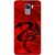 Casotec Dragon Pattern Red Black Design Hard Back Case Cover for Huawei Honor 7