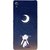 Casotec Moon Bunny Design Hard Back Case Cover for Sony Xperia Z3 Plus / Z4