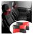 TAKECARE  Designer Car Seat Neck Cushion Pillow - Black and Red Colour  HYUNDAI I-20