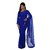 Bollywood Design Blue Faux Georgette Saree With Unstitched Blouse