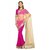 Bollywood Design Magenta Faux Georgette Saree With Unstitched Blouse
