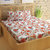 Story@Home 186 TC 100 Cotton Peach 1 Double Bedsheet With 2 Pillow Cover