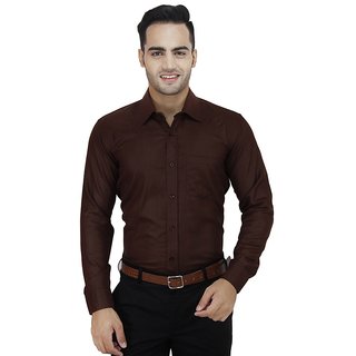 brown formal shirt mens