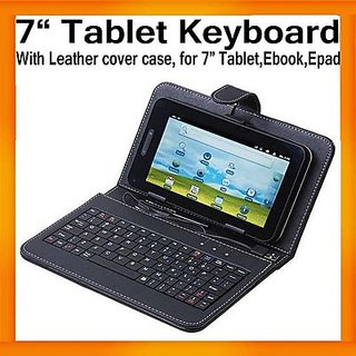 7 Inch Black Case USB Keyboard For Tablet