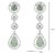 Allure  925 Sterling Silver Green Amethyst Earrings crafted with love