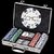 Poker Chips Casino Game 200 Pcs Diced Playing Card Set with Aluminum Breifcase