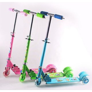 Kids Foldable 3 Wheel Kids Scooter Cycle Scooter Height Adjustable Hand Brake