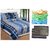 K Decor Double Bed Sheet with 2 Mats  3 Face towels (kmf-01)