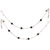 Sparkling Non Plated Black & Silver Alloy Anklets For Women