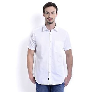 white half sleeve casual shirt