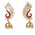 Kriaa Gold Plated  Gold Jhumkis For Women