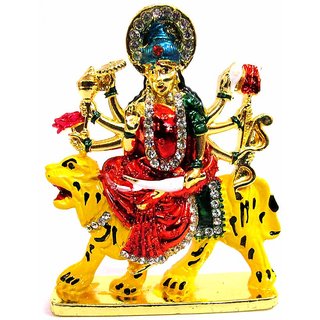 Takecare Hindu God Idol Mata Ji Temple For Car Dashboard For Toyota Fortuner New 2014-2015 Type-3