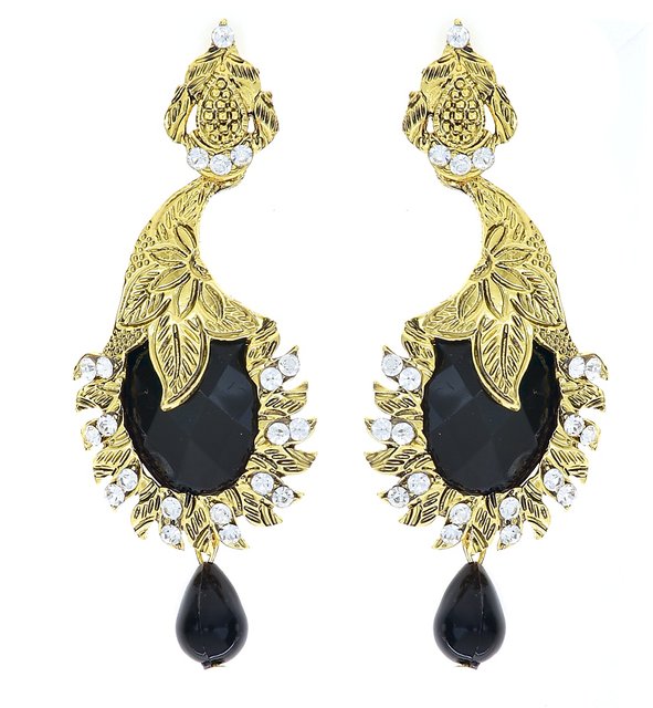Buy Black Vintage Retro Style Earrings Dangle Drop Earrings Black Online in  India  Etsy