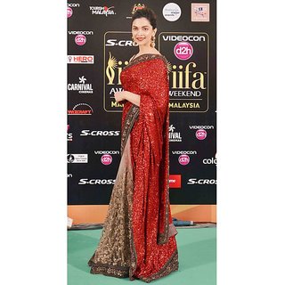 Buy Deepika Padukone Designer Red Saree In Iifa Award 2015 Online 2649 From Shopclues Another time she rocked the saree was the 2015 iifa awards held in malaysia.
