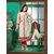Fabliva Exclusive Heavy Printed Designer White Straight Suits (Unstitched)