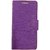 Micromax Xpress2 E313 Back Synthetic Leather Flip cover Case Purple