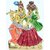 Royal Craft Lord Krishna Radha Flute Idol Showpiece - 5 cm