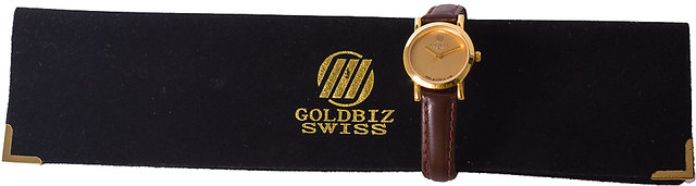 Buy 18k Gold Plated Dial Wrist Watch for Women Online 1999 from ShopClues