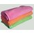 Towelskart Cotton Bath Towels(Pink,Orange,Green)