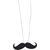 Mustache Acrylic Material Hanging for Cars - BLACK