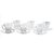 Toyo Sasaki Crystal Lead Free Glass Cup  Saucer Tea Set (KP-301)