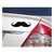 Mustache 3D Car/ Bike Sticker Acrylic Material With tape - BLACK