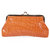 # FollowMe keesh ladies clutch purse in glossy orange