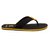 Stylos Mens Black and Yellow Slippers