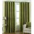 GeoNature Green Polyster Eyelet Window Curtains Set Of 2 Size 4X5 (G2CR5F-56)