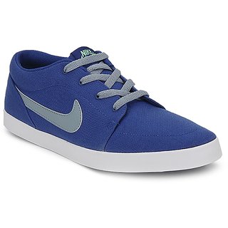 blue nike canvas shoes