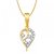 Meenaz Heart Pendant for Girls Women With Chain Valentine Gifts PS161
