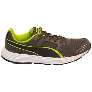 Buy Puma Mens Black Green Lace-Up Running Shoes Online @ ₹1999 from ...