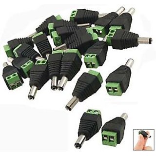 Buy 10x Dc Power Male Jack Connector Plugs For Cctv Camera Dvr 10x Dc Power Male Jac Online Get 9 Off