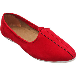 RED SUEDE LEATHER JALSA SLIP-ON WITH WHITE SOLE BY PORT
