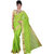 Fashionkiosks Green Colour Pure Cotton Saree With Zari Work Border and Blouse Attached