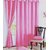 Geonature Pink Bamboo Polyster Door Curtains Set Of 4 Size 4x7 (G4CR7F-33)