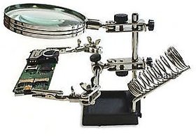 Soldering Stand w/ 2.5X Magnifying Glass DIY Crafts Warranty Helping Third Hand.