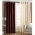 Geonature Brown And Beige Polyster Door Curtains Set Of 4 Size 4x7 (G4CR7F-50)