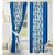 Geonature Blue Kolavery Polyster Door Curtains Set Of 4 Size 4x7 (G4CR7F-54)